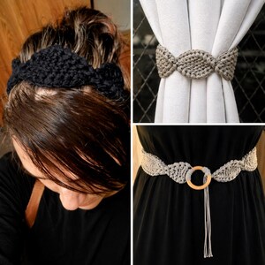 Patrón de correa para bolso de crochet con ondas trenzadas / Apto para principiantes (Descarga en PDF)