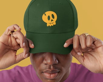 Skull Dad Cap: Retro Halloween Style, Stylish Outdoor Accessory