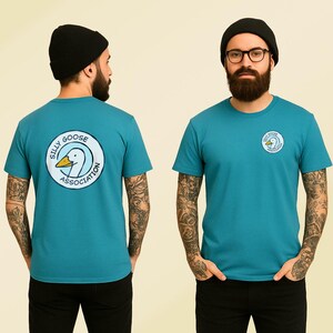 Silly Goose Association memeshirt - grappige cartoon gans T-shirt voor liefhebbers van gezonde chaos - schattig en grappig grafisch shirt