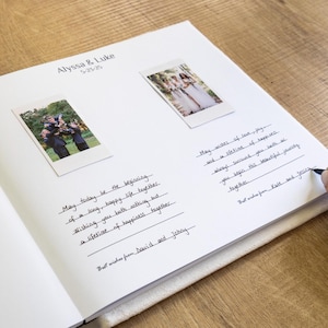 Personalized Wedding Guest Book - Instax Wedding Reception Book – Wedding Welcome Book - Instax and Polaroid Scrapbook