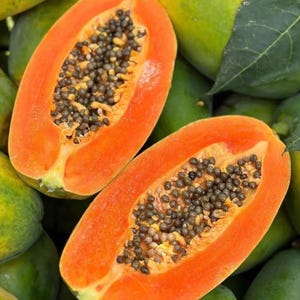 50+ Red Heart Creamy Papaya Seeds - The Best of Papayas for Your Home Garden from Ceylon