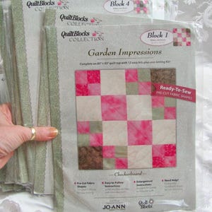 Quilt Blocks Collection // Joann Fabrics Templates Applique Instructions Quilt Quilting Kits // *Your choice* quilt of the month