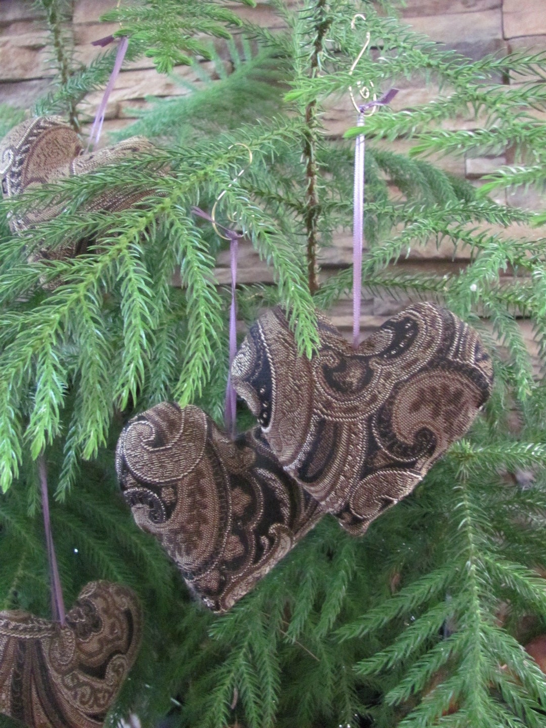 Blocchi Di Legno Per Stampa - Set Di 6 Con Disegni Cuore E Paisley Per Fai Da Te