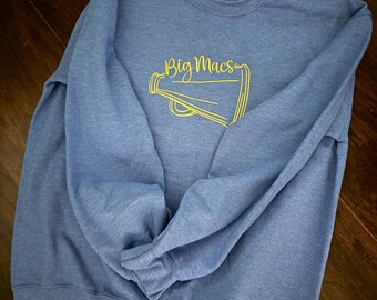 Megáfono esbozado, sudadera de porristas, sudadera bordada