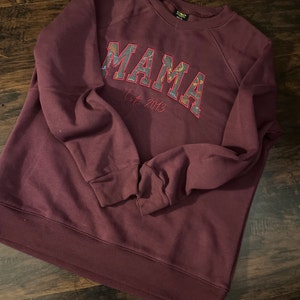 Mama Sweatshirt, Mama Keepsake sweatshirt, Baby Onesie sweatshirt