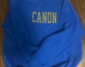 Sudadera escolar con purpurina: colores de equipo personalizables