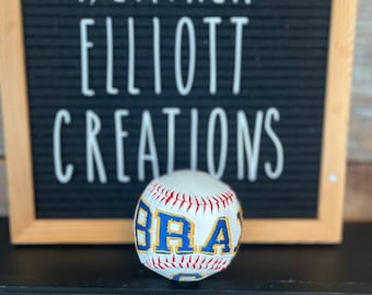 Béisbol bordado personalizado: regalo para personas mayores y entrenadores