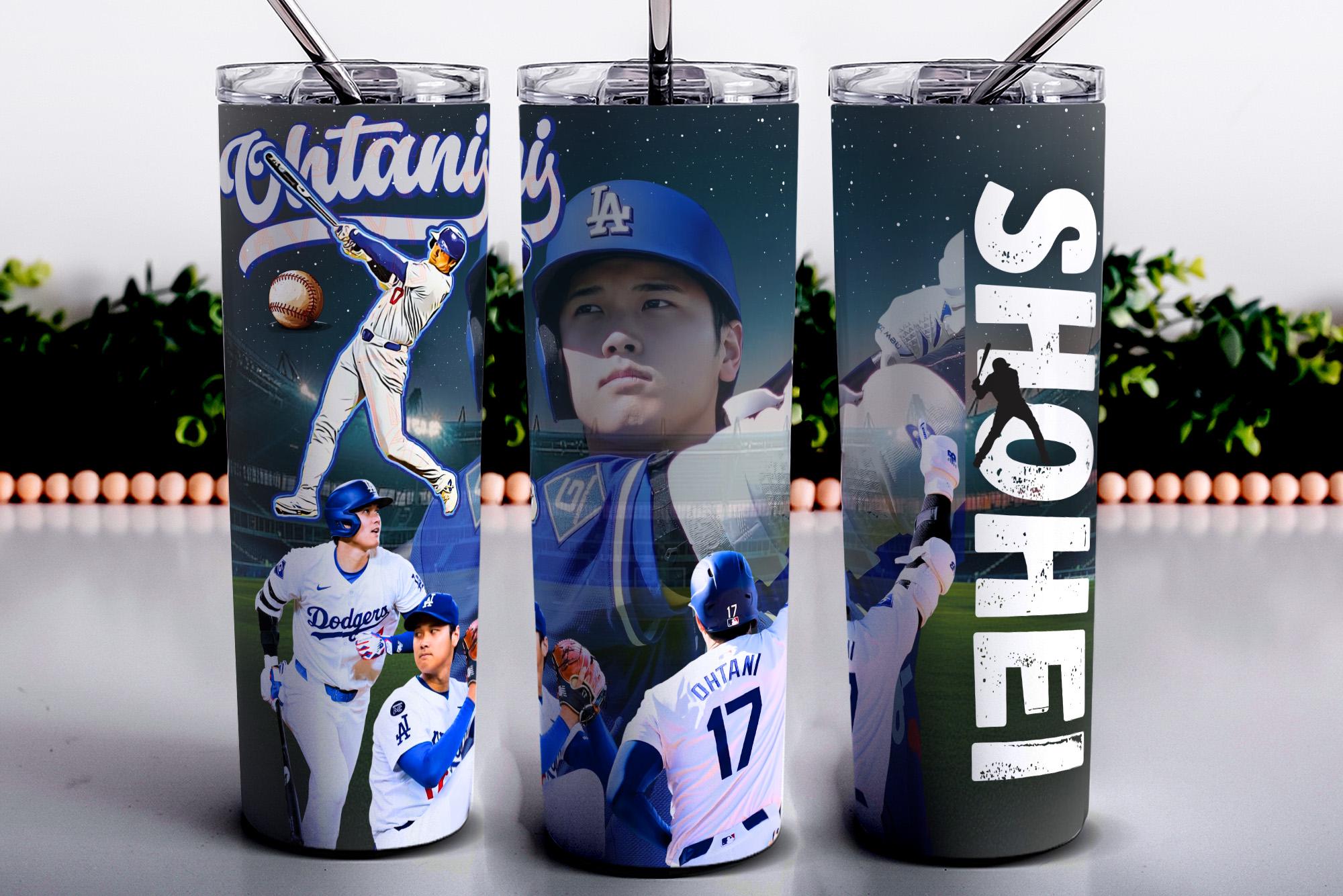Shohei Ohtani Tumbler PNG Design | Baseball Cup Sublimation Design