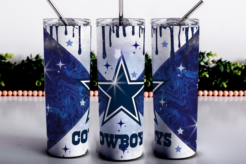 20oz Cowboys Tumbler Wrap, Sport 20oz Cowboys Sublimation Design ...