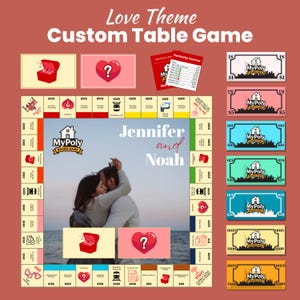 Personalized Board Game | Custom Photo & Name | Digital Download Family Game Night Gift