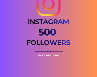 500 Instagram Followers | Fast Delivery | Real & Safe Growth | Boost IG Followers | Social Media Promotion