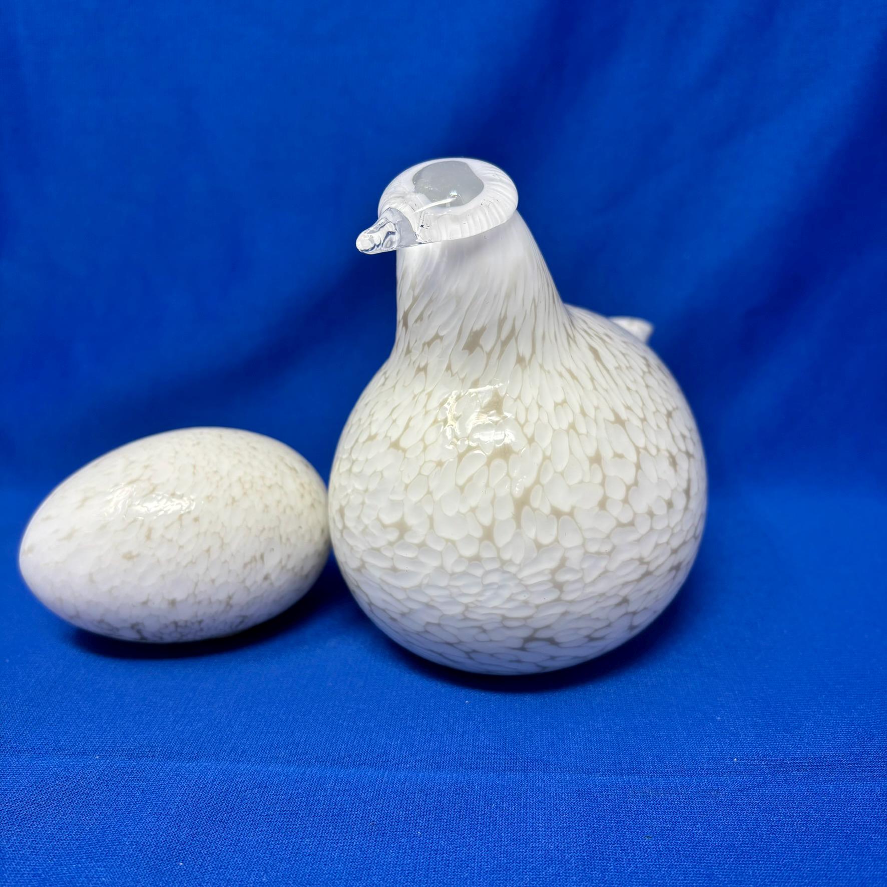 Iittala Oiva Toikka Birds: Signed Willow Grouse & Egg Set - Etsy