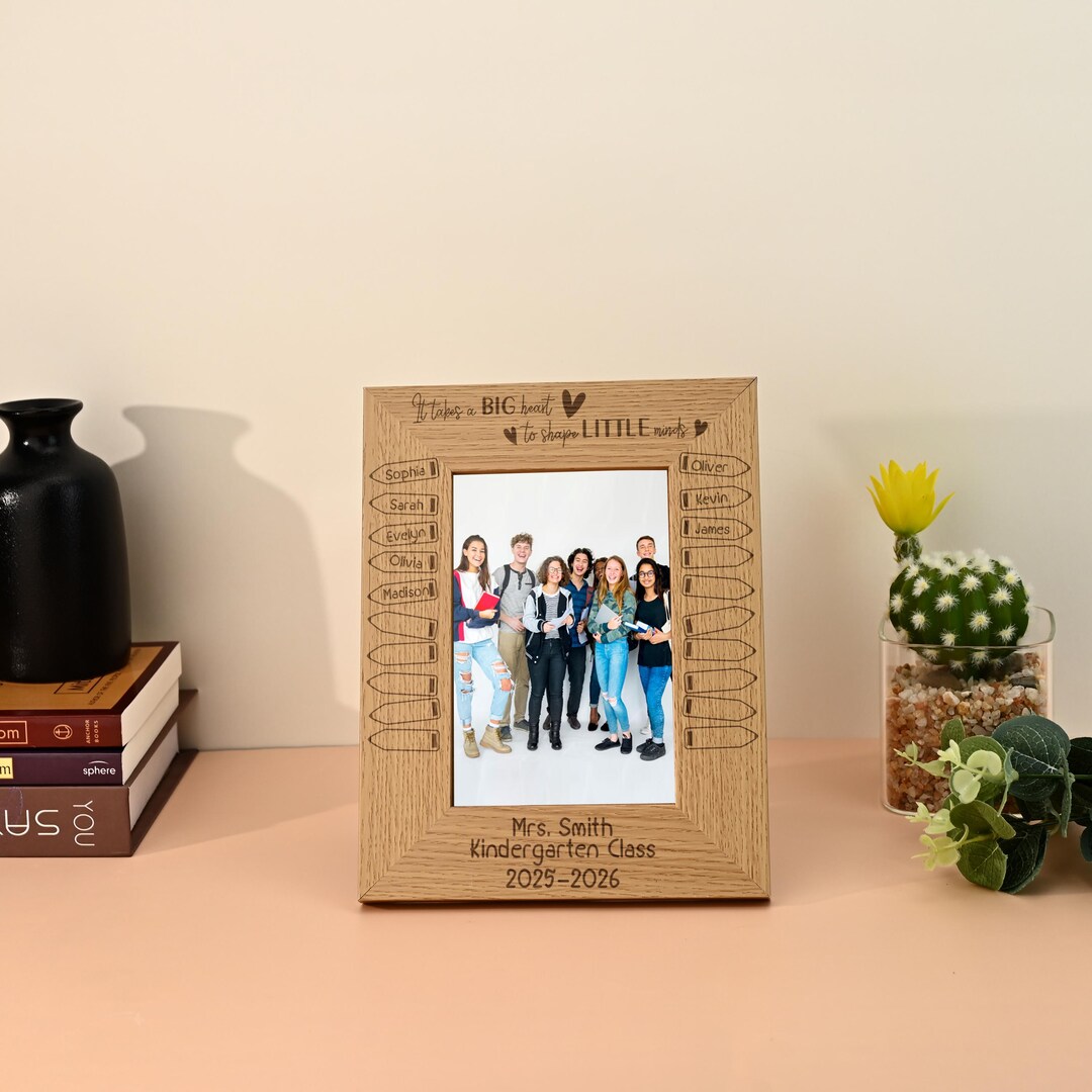 Teacher Frame,appreciation Gift,teacher Class Photo Frame,it Takes a ...