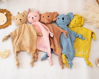 Personalised Embroidered Name Baby Comforter, Security Blanket,Embroidered Baby Comforter,Baby Shower Gifts, Baby Birth Gifts,Newborn Gifts