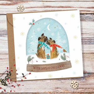 Border Terrier Christmas Card