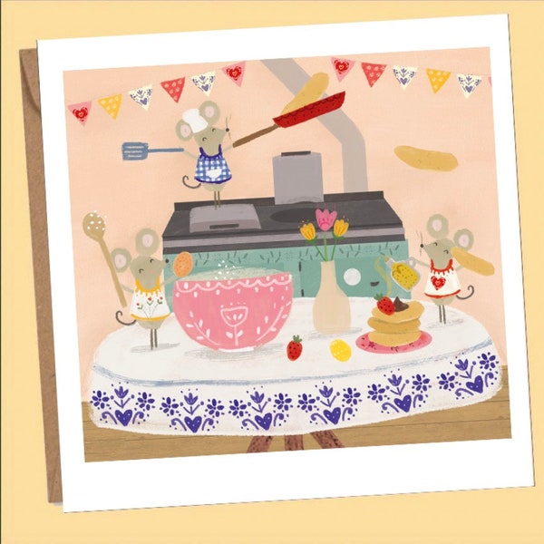 Mice baking card