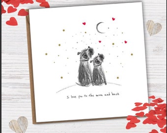 Border Terrier Valentine's Card