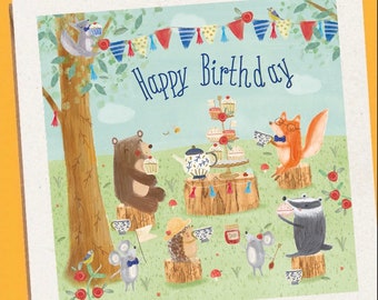 Afternoon Tea Birthday Card