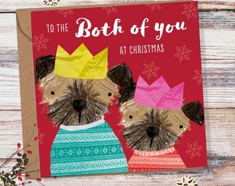 Border Terrier Christmas Card