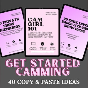 Guide för nybörjare med webbkameramodeller | 40 idéer för att kopiera och klistra in liveshower | 0Cam Girl 101