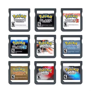 Pokémon DS SoulSilver, Black, White, Black 2, White 2 Diamond, Pearl, Platinum, HeartGold.