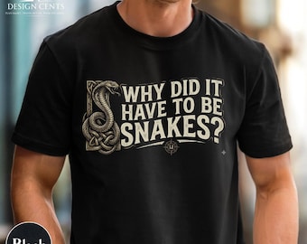 Camiseta de Indiana Jones / Regalo de Indiana Jones / En busca del arca perdida / ¿Por qué tenían que ser serpientes? / Ropa de Disneyland / Regalo para el Día del Padre