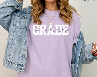 Camiseta para el equipo de maestros de segundo grado para la vuelta al cole / Camiseta Comfort Colors para el equipo de maestros de segundo grado / Regalo de agradecimiento para maestros de segundo grado