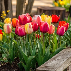 5 Seeds Premium Tulip Seeds - Mixed Color Heirloom Varieties - Easy to Grow Spring Flowers for Gardens & Containers