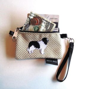 Landseer Dog Coin Purse Wristlet