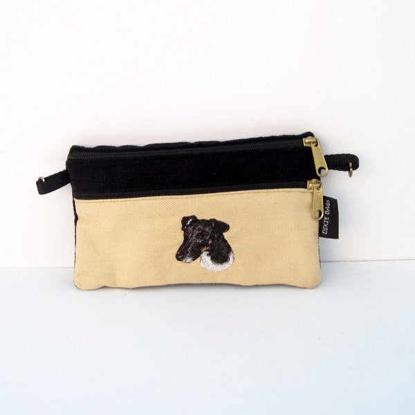 Fox Terrier, Smooth Coat Fox Terrier Dog 2 Compartment Pouch