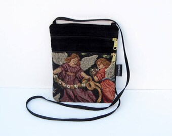 Ange 2 tapisserie Cross Body sac plat