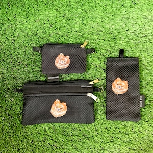 Red Pomeranian Coin Purse, Red Pomeranian 2 Zipper Pouch, Red Pomeranian Eyeglass Case, 3 Piece Set, Brown Pomeranian Coin Purse, Pomeranian