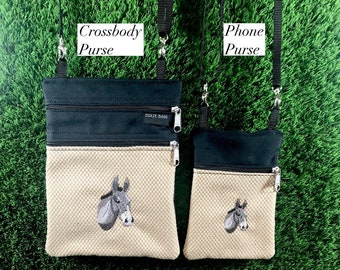 Donkey Crossbody Purse, Donkey Phone Purse, Donkey Coin Purse, Donkey Crossbody Bag, Donkey Small Purse, Donkey, Jack Ass