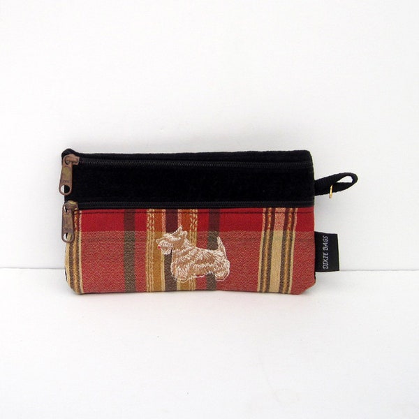 Wheaten Scottish Terrier, Scotty Dog 2 Compartment Pouch