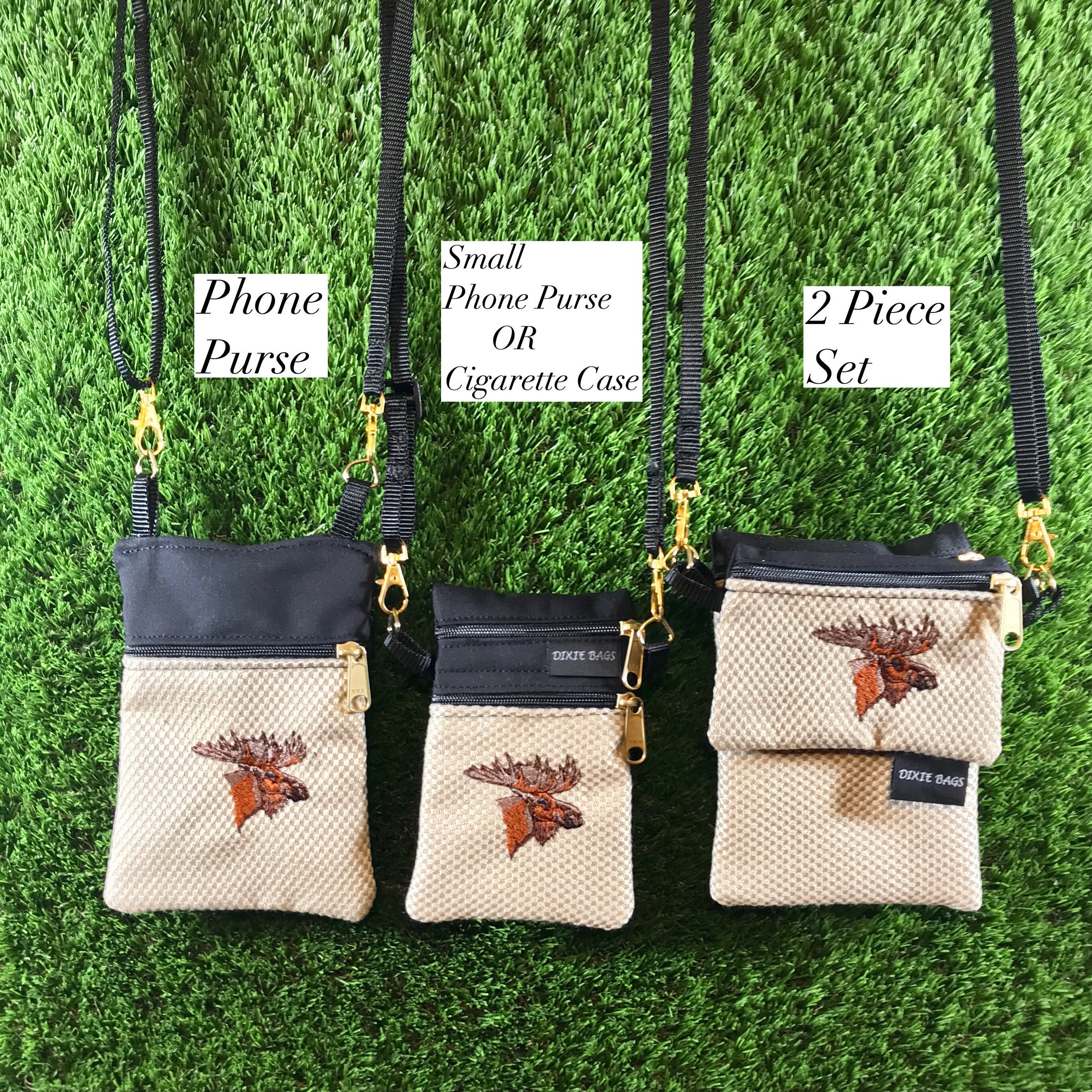 Moose Phone Purse, Moose Small Phone Case, Moose Cigarette Case, 2 Piece  Set, Moose Coin Purse, Moose Small Purse, Moose