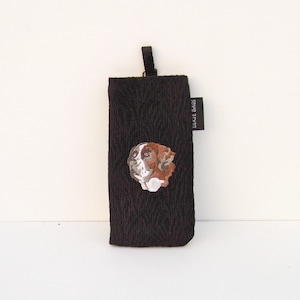Saint Bernard  Dog Eyeglass Case