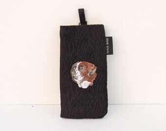 Saint Bernard  Dog Eyeglass Case