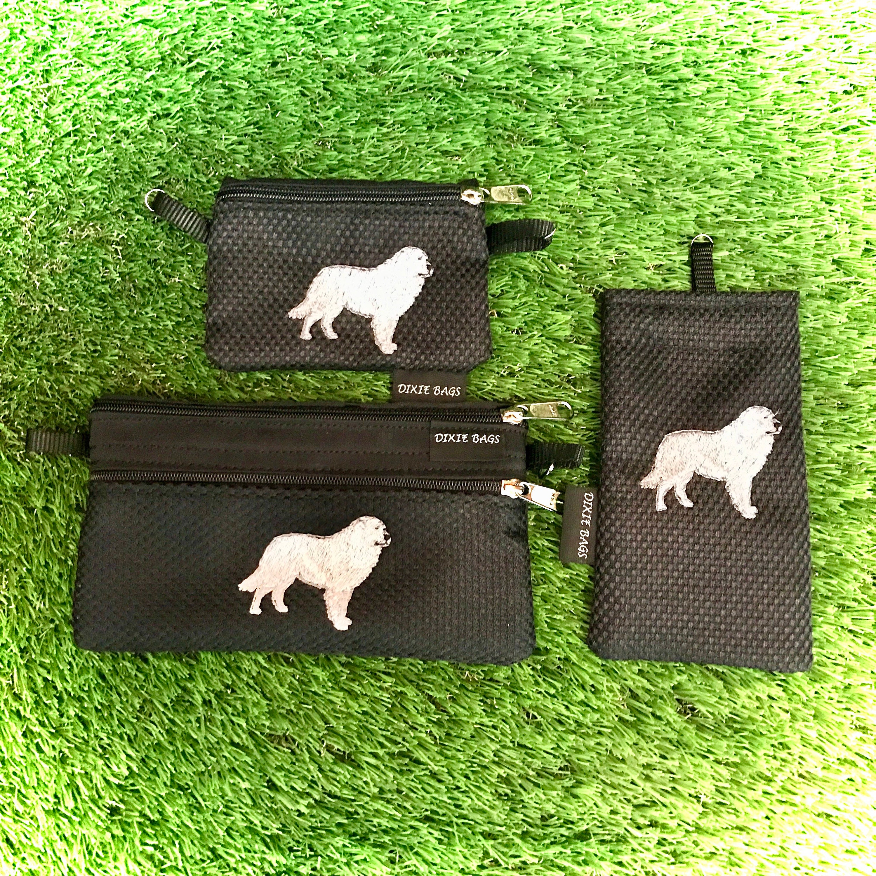 Great Pyrenees Coin Purse, Great Pyrenees 2 Zipper Pouch, Great Pyrenees Eyeglass Case, 3 Piece Set, Great Pyrenees Crossbody Bag, Pyrenees