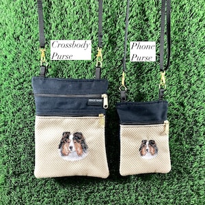 Shetland Sheepdog Crossbody Purse, Sheltie Phone Purse, Sheltie Coin Purse, Sheltie Crossbody Bag, Sheltie Small Purse, Shetland Sheepdog
