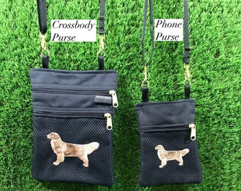 Golden Retriever (body) Crossbody Purse, Golden Retriever Phone Purse, Golden Retriever Coin Purse, Golden Retriever Crossbody Bag