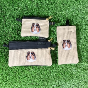 Shetland Sheepdog Coin Purse, Sheltie 2 Zipper Pouch, Sheltie Eyeglass Case, Gift Set, Sheltie Crossbody Bag, Sheltie, Shetland Sheepdog,Dog