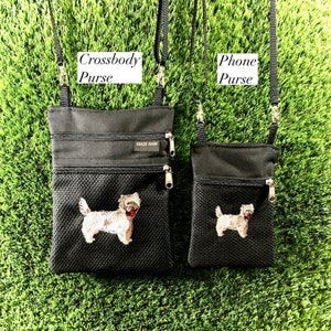 Cairn Terrier Crossbody Purse, Cairn Terrier Phone Purse, Cairn Terrier Coin Purse, Cairn Terrier, Cream Cairn Terrier,Wheaton Cairn Terrier