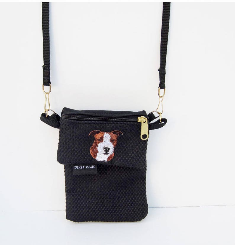 American Staffordshire Terrier, Amstaff Dog Coin Purse on Black image 5
