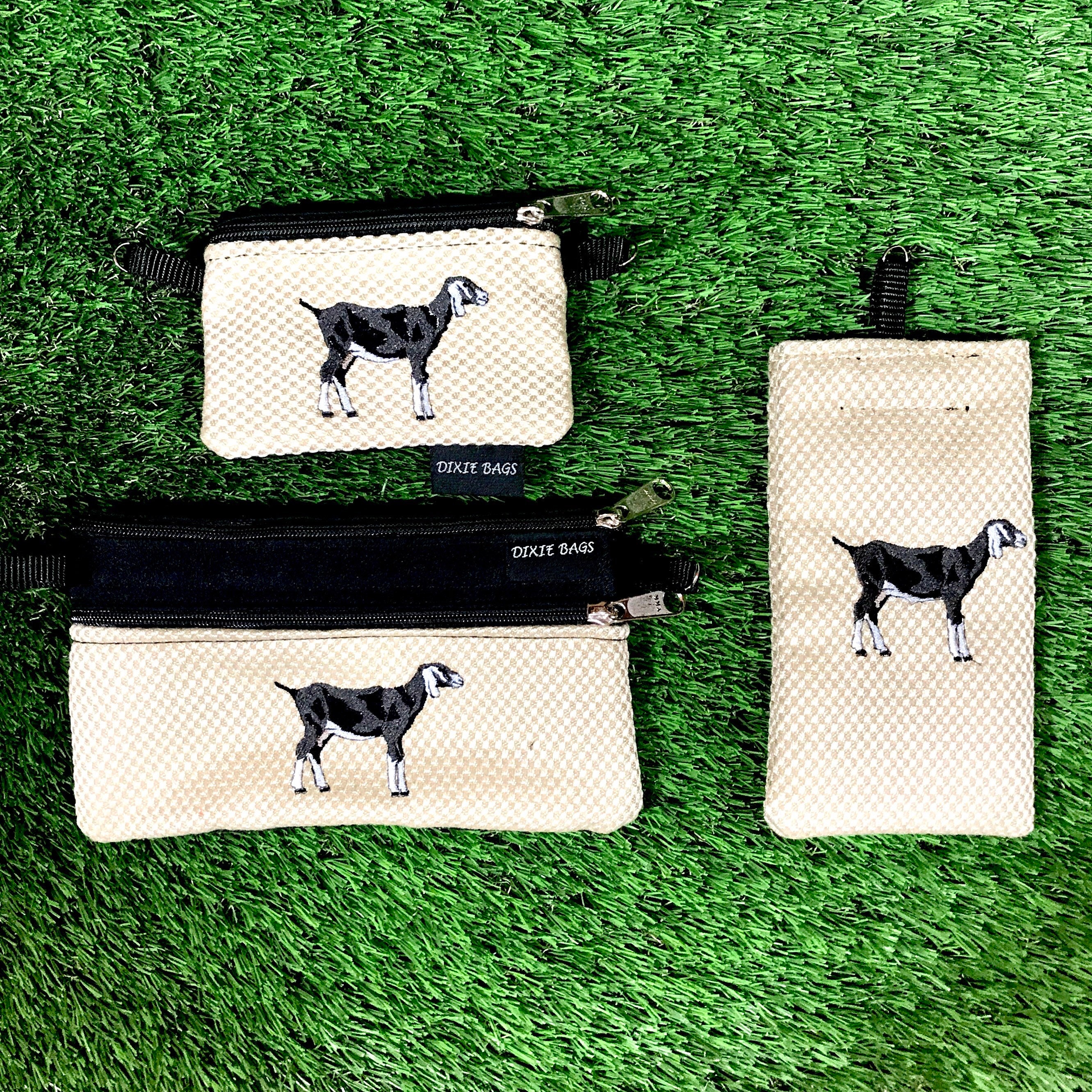 Nubian Goat Coin Purse, Nubian Goat 2 Zipper Pouch, Nubian Goat