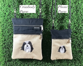 Bearded Collie Crossbody Purse, Bearded Collie Phone Purse, Bearded Collie Coin Purse, Bearded Collie, Beardie, Dog