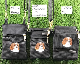 Blenheim Cavalier King Charles Spaniel Phone Purse, Cavalier Small Phone Case, Cavalier Cigarette Case, Cavalier Coin Purse, Cavalier