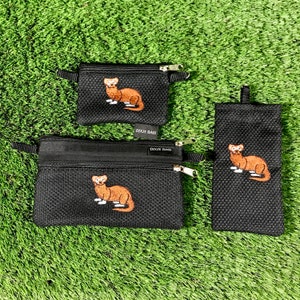 Ferret Coin Purse, Ferret 2 Zipper Pouch, Ferret Eyeglass Case, 3 Piece Gift Set, Ferret Crossbody Bag, Ferret Change Purse, Ferret