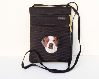 Saint Bernard Dog Fashion Studded Tote Bag For Women PU Leather Rivet Shoulder Bag Crossbody Purse Saint Bernard Dog Fashion Studded Tote Bag For Women PU Leather Rivet Shoulder Bag Crossbody Purse