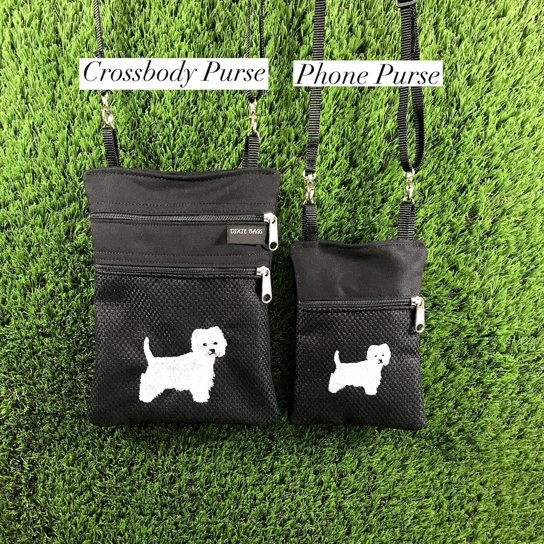 West Highland Terrier Crossbody Purse, Westie Phone Purse, Westie Coin