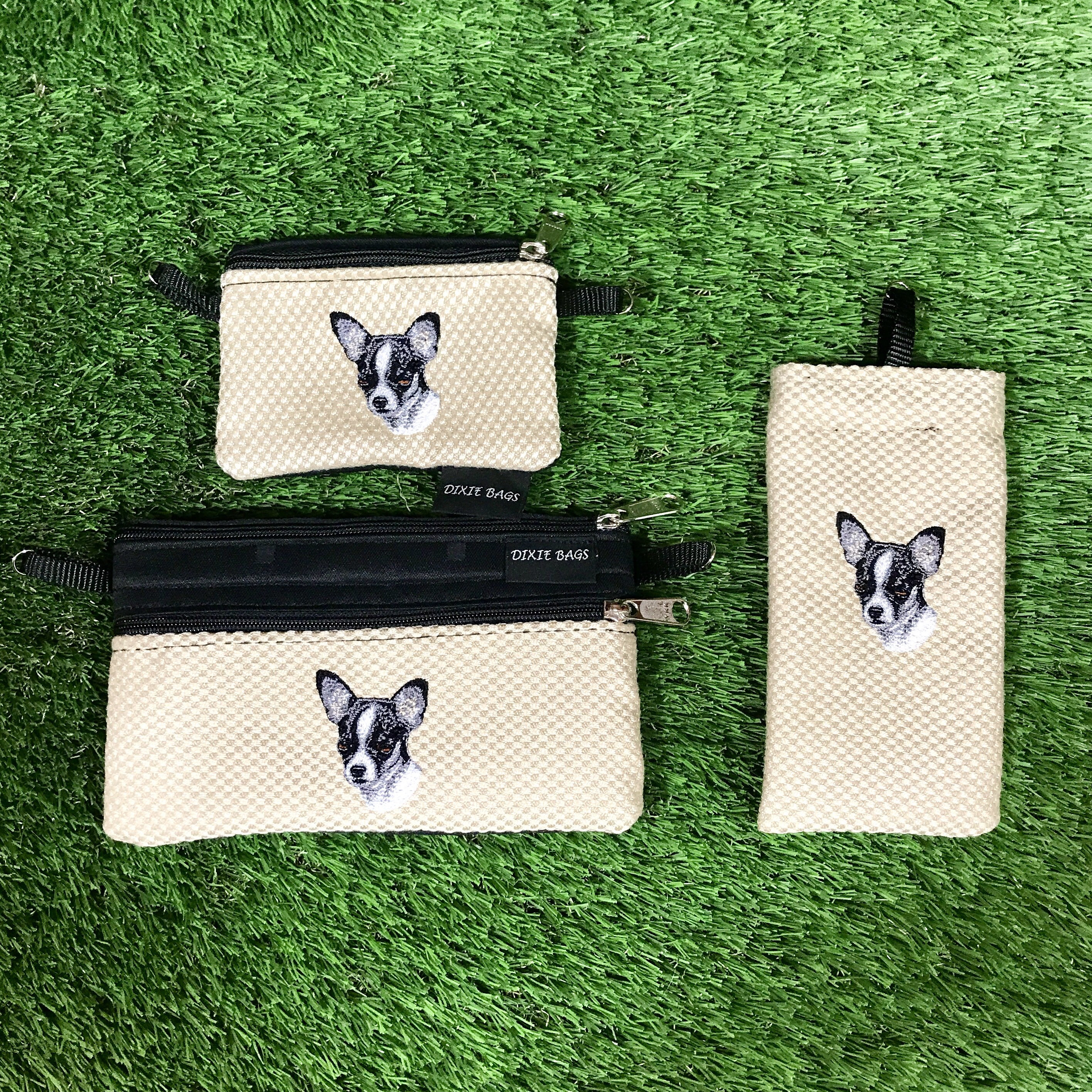 チワワ コインケース、チワワ 2 ジッパーポーチ、チワワ メガネケース